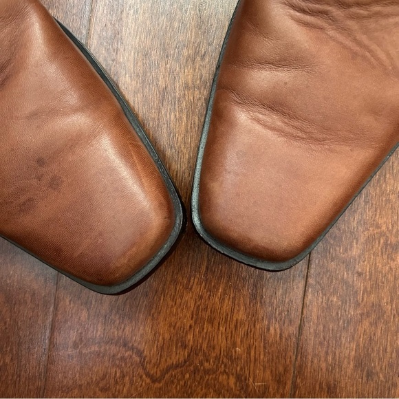 Kenneth Cole Brown Leather Men's Boots withSquared Toes, Size 9 - Picture 6 of 16